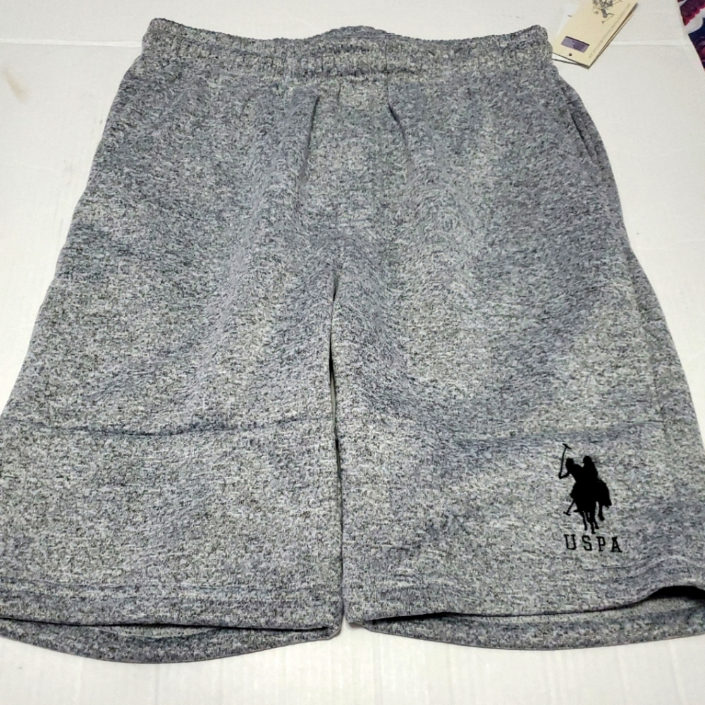 US Polo Assn Feel Dry Gray Men Shorts Athleisure Lounging